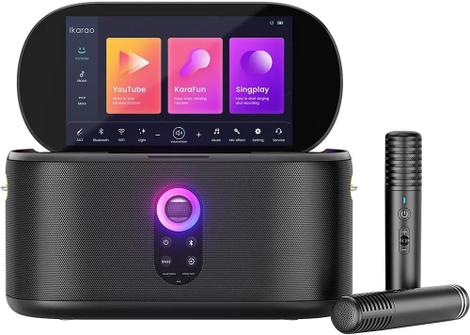 Caixa Karaokê Joog Shell S1 180W Tela 10,1