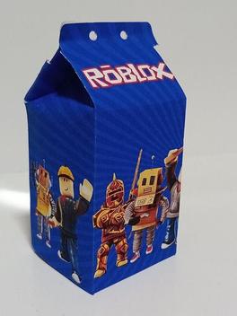 20 Caixas Milk Lembrança Festa Roblox Menino