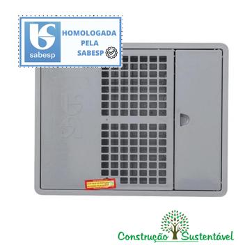 Caixa Padrão Sabesp 01 Ou 02 Hidrômetros Plastimax 9168