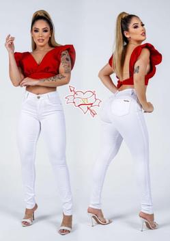 Calça jeans branca best sale enfermagem