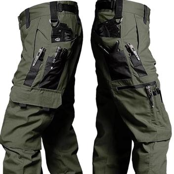 Calça Cargo Tática Masculina à Prova d'Água - Resistente, com Vários ...