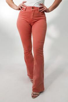 Calça flare sarja com elastano online