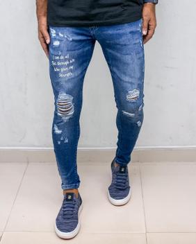 hecho Nido Incorporar calça rasgada jeans masculina Picasso Guerrero  elevación