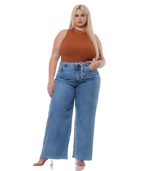 Calça Jeans Plus Size Wide Leg 46 ao 54 - Razon - 1283 - Razon Jeans -  Outros Moda e Acessórios - Magazine Luiza