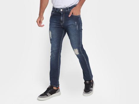 Calça jeans skinning masculina hot sale tng