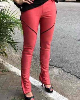 calça jeans efeito lipo