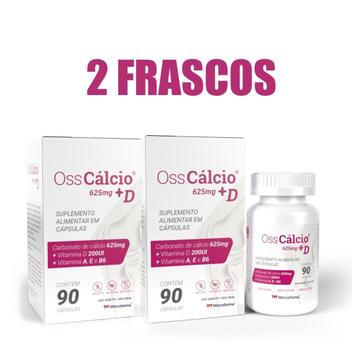 CALCIO + VITAMINA D, A, E e B6 - OSSCÁLCIO 180 CÁPSULAS - OSSOS ...