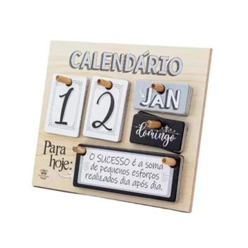 Cative! Presentes & Decorações - Calendário Permanente de Mesa Para Hoje  Frases