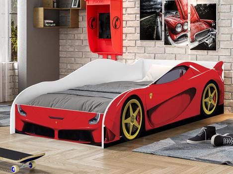 Cama Carro Ferrari Vermelho Fazan
