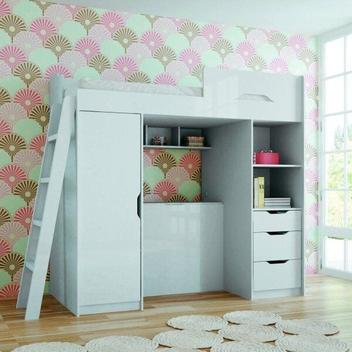 Cama de Solteiro Multifuncional MDF Conect Santos Andirá - Cama de ...