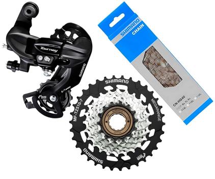 C mbio traseiro shimano tourney rd ty300 catraca mf tz510