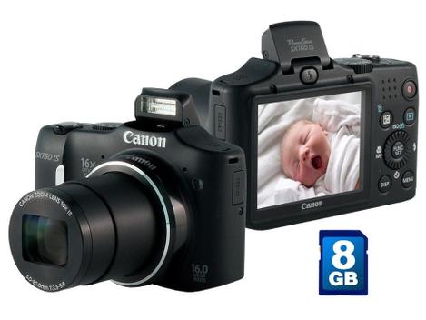 定番のお歳暮＆冬ギフト Câmera Digital Canon PowerShot SX160 IS 16MP - Filma em HD デジタルカメラ