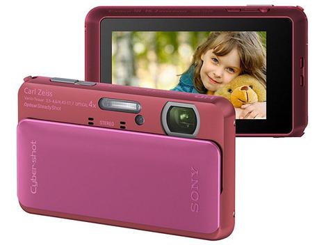 Câmera Digital Sony Cyber-Shot TX20 Rosa 16.2MP - LCD 3” Touch