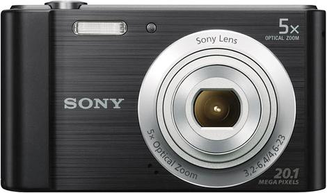 Câmera sony cyber-shot dsc-w800 preta com bolsa original - Câmera