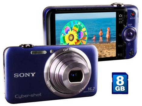 Câmera Sony Cyber-Shot DSC-WX7 16.2MP LCD 2,8” - Zoom Óptico 5x