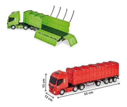 Caminhão iveco hi-way graneleiro carreta brinquedo gigante 54cm sortido -  USUAL - Caminhões, Motos e Ônibus de Brinquedo - Magazine Luiza