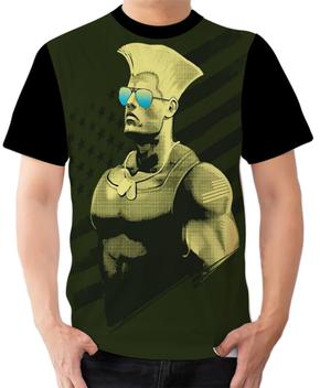 Camisa Camiseta Guile EUA luta Street Fighter Jogo 2 - Estilo Vizu -  Camiseta Feminina - Magazine Luiza