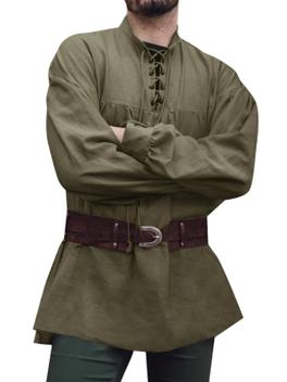 Camisa de fantasia Runcati Medieval Pirate Steampunk Viking Masculina  Camisa Masculina Magazine Luiza