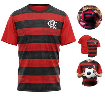 Camiseta Esportiva de Futebol Mengao Listrada Time do Povo - Braziline - Camisa de Time - Magazine Luiza