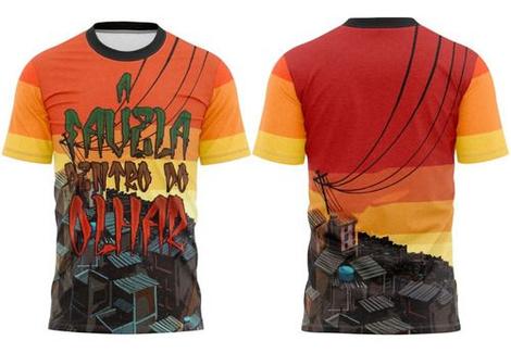 Camiseta Camisa Mandrake Peita de Quebrada Favela Vive