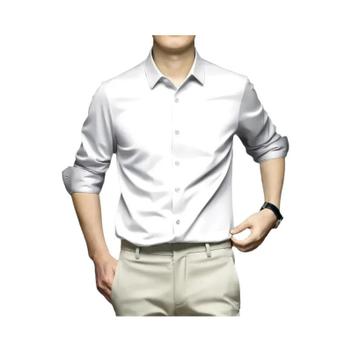 Camisa Social Masculina CILIVIO - Não Precisa Passar Ajuste Regular