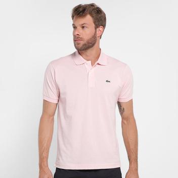 Camisa Polo Lacoste Original Fit Masculina - Branco