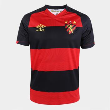 Camisa Sport Recife 1 Home 22/23 Torcedor Umbro Massculina - Vermelho e  Preto