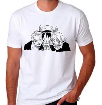 Camiseta Roblox Macaco One Piece D. Luffy vinsmoke sanji clipe anime  impressão camiseta feminina verão rua casual estiramento magro camisetas  básicas