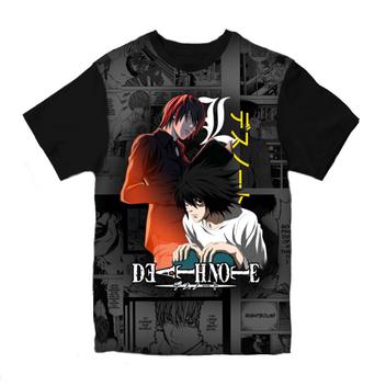 Camiseta Camisa Animes Mangá Death Note Kira L otaku 234