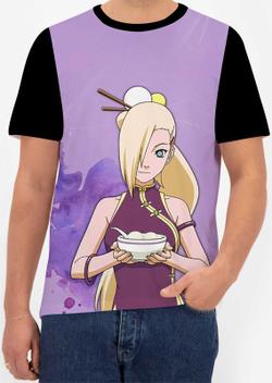 Camisetas Naruto 12 modelos disponíveis tecido 100% algodão fio 30.1, Preta  com símbolo da AKATSUKI.