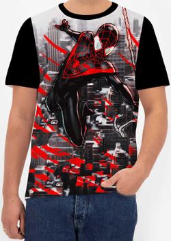 Camiseta Camisa Miles Morales Homem Aranha Preto Menino &8_x000D_ - JK  MARCAS - Camiseta Infantil - Magazine Luiza