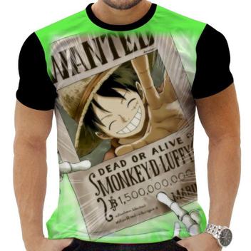 Camiseta Camisa Personalizada Anime One Piece Pirata Navio m