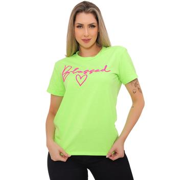 Camisetas T-shirt Feminina Blusa Feminina Luxo 100%algodão Lindas