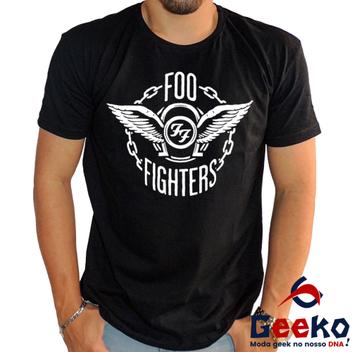 Foo Fighters Felpa con Cappuccio FF Band Logo Nuovo Ufficiale Unisex Navy Blu Size S