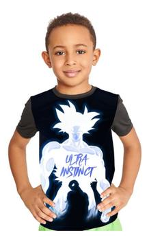 Camiseta Infantil Blusa Criança dragon ball goku Desenho