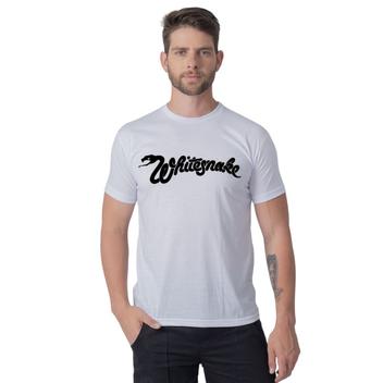 Camiseta Masculina Slim Estampa Personalizada Whitesnake Manga Curta ...