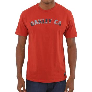 Camiseta Oakley Camo SS Masculina Vermelho Mescla Vermelho