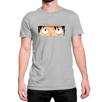 Camiseta Luffy Rosto Roblox Em Algodão Adulto Unisex TSM Camisa