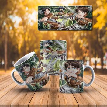 Caneca Attack on Titan shingeki no kyojin - Kaezu - Caneca - Magazine Luiza