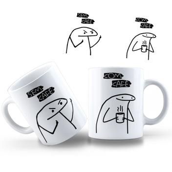 Caneca Artgeek Meme Boneco Palito Flork Cerâmica