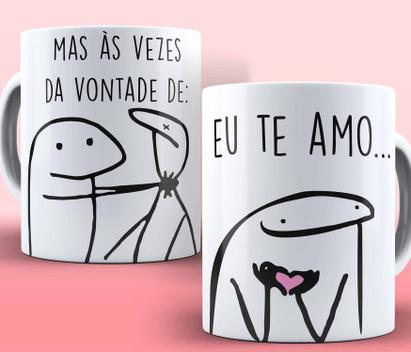 Caneca Com Café Sem Café, Meme Flork Boneco Palito de Porcelana -  egvpersonalizados - Caneca - Magazine Luiza