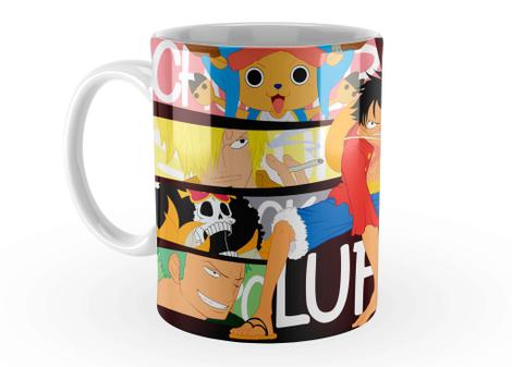 Caneca 325ml Anime One Piece Personagens Nakamas