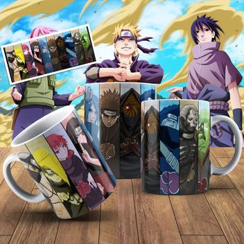 Caneca Personalizada Naruto Akatsuki - Nomes Integrantes