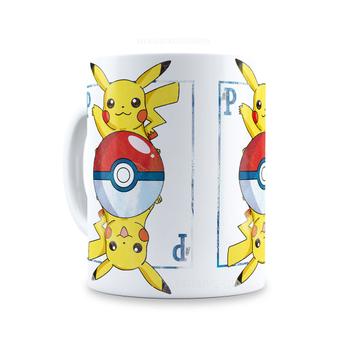 Caneca Cerâmica Estampada Desenho Pokemon (Pikachu)