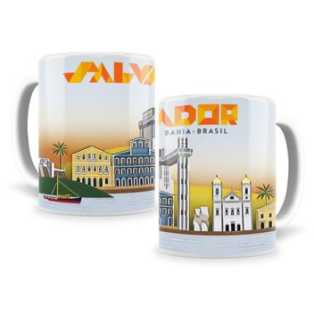 Caneca Personalizada Salvador Em Porcelana 325Ml - La Casa Das Canecas ...