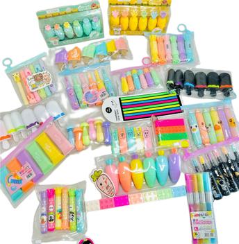 Kit 6 Mini Marca Texto Ursinho Boow com estojo Kawaii Papelaria Fofa Material  Escolar Menina - BESTDI - Caneta Marca Texto - Magazine Luiza