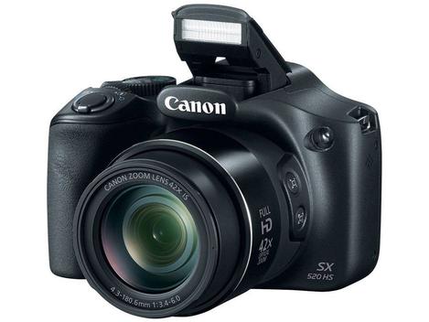 Canon Sx520hs, 16mp, Zoom Optico 42x, Lcd 3'', Is + Cartão Sandisk