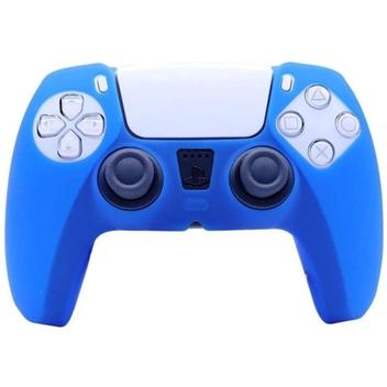 Kit 2 Capa Protetora Controle Ps5 Gamepad Silicone Azul