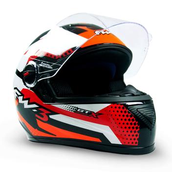 Capacete Fw3 Gt Super Tam 58 Com Viseira Fechado Resistente
