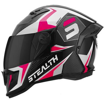 Capacete Motoqueiro Fechado ProTork Stealth Desenho Rabbit Brilhante  Viseira Fumê Lançamento - Pro Tork - Capacete de Moto - Magazine Luiza